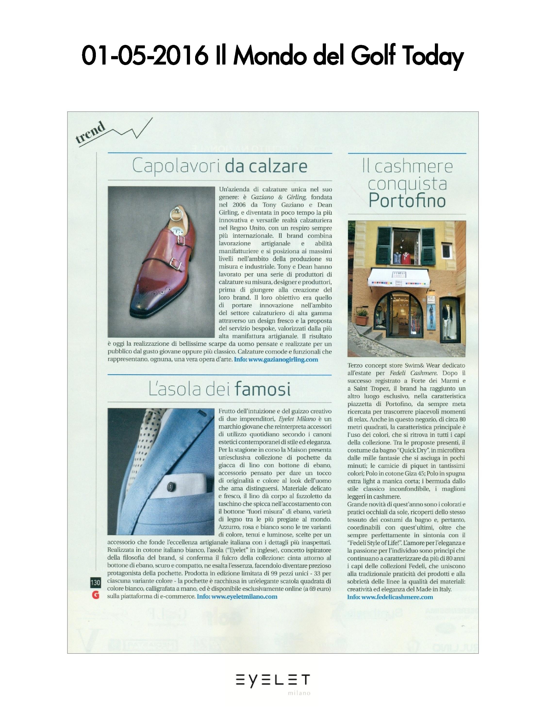 Il Mondo del Golf Today