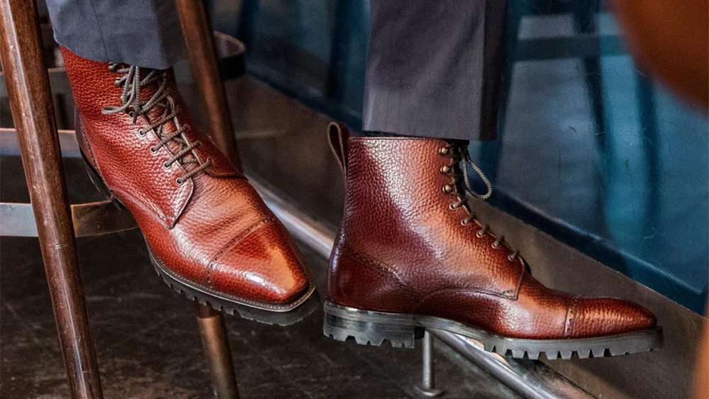 A pair of Gaziano & Girling boots.